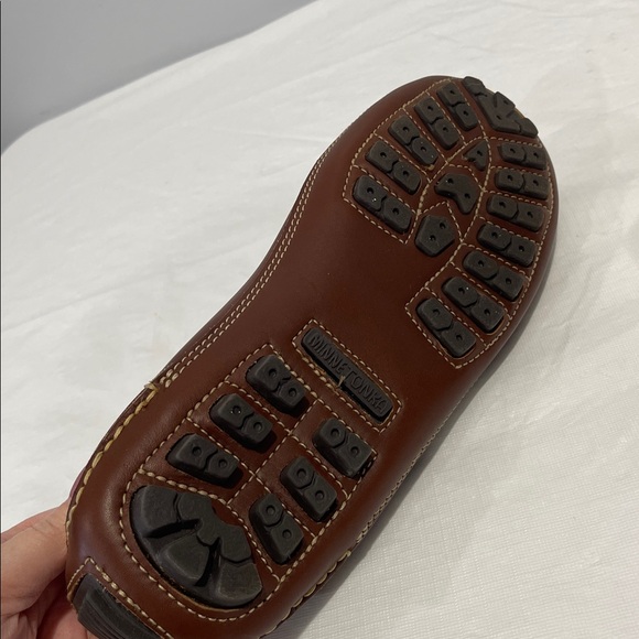 Minnetonka Men’s size 11.5 Brown Leather Loafers Driving Moccasins NEW main image 7